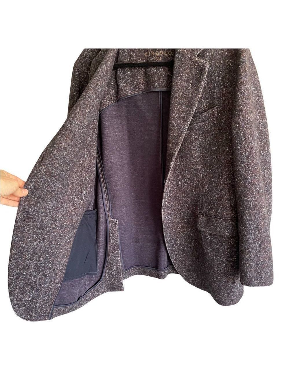 CIRCOLO 1901 Button Front Blazer Jacket Sport Coat Purple Static 56R - Picture 3 of 15